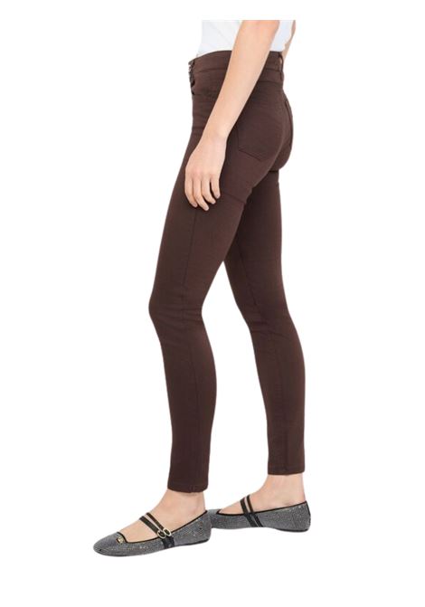 Pantaloni skinny con pietre gioiello CIOCCOLATO Liu Jo | MF5305TM14490915